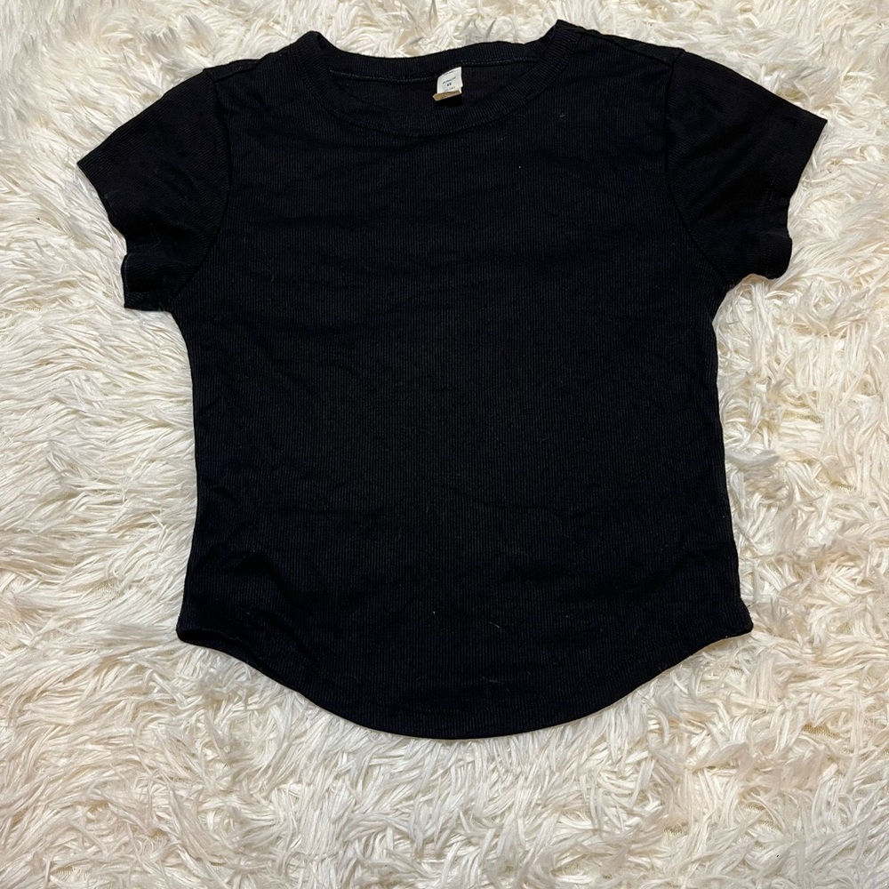 K54 Classic Black Short Sleeve Women's Top